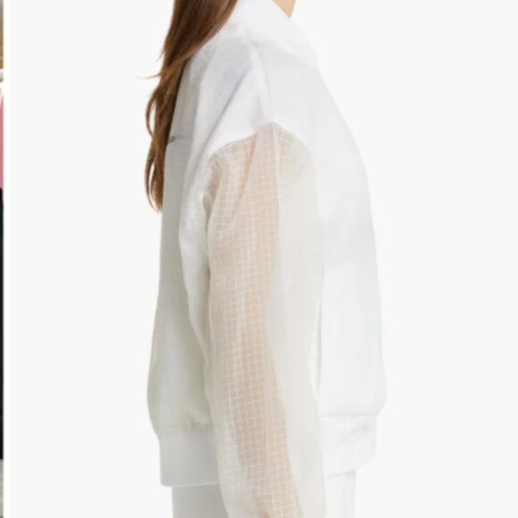 Nike Essentials Bomber Jacket - Small Women's -‎ White - Picture 5 of 16